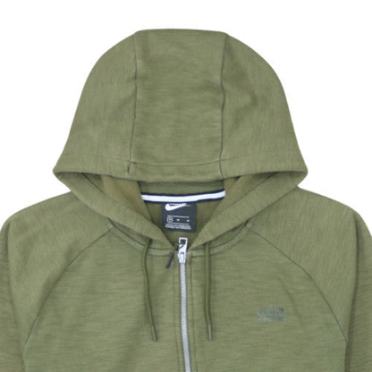 Nike Men's Green Full Zip Hoodie Size M Regular Fit Casual Sportswear