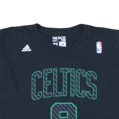 Adidas Men's Black Boston Celtics Rondo #9 Graphic T-Shirt XL