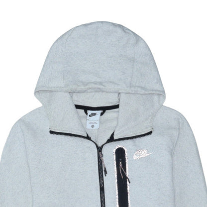 Nike Men's Grey Full Zip Hoodie Size S Fleece Sportswear