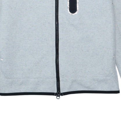 Nike Men's Grey Full Zip Hoodie Size S Fleece Sportswear