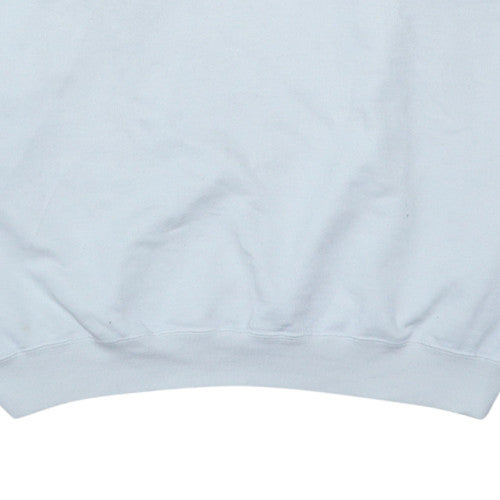 Reebok Men's White Crew Neck Sweatshirt Size L Athletic Dept Embroidered