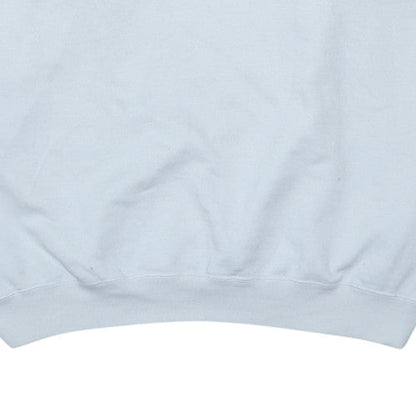 Reebok Men's White Crew Neck Sweatshirt Size L Athletic Dept Embroidered