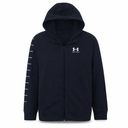 Under Armour Men's Black Full Zip Hoodie Size M Relaxed Fit Sportswear