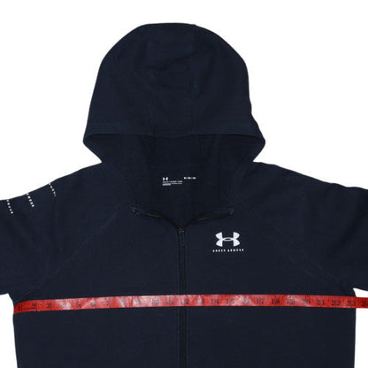 Under Armour Men's Black Full Zip Hoodie Size M Relaxed Fit Sportswear