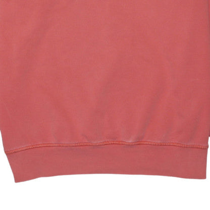 Adidas Mens Pink Crew Neck Pullover Sweatshirt Size M Regular Fit