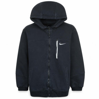 Nike Men's Black Full Zip Hoodie M Regular Fit Fleece Jacket