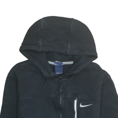Nike Men's Black Full Zip Hoodie M Regular Fit Fleece Jacket