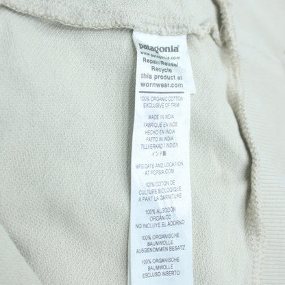 Patagonia Men's White M Regular Fit Organic Cotton Pullover Sweatshirt