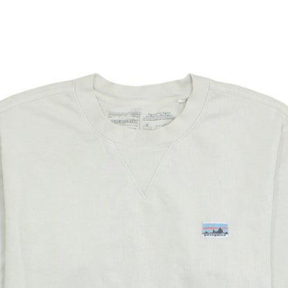 Patagonia Men's White M Regular Fit Organic Cotton Pullover Sweatshirt