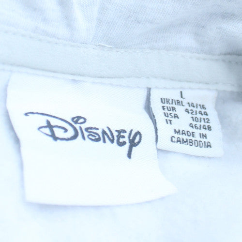 Disney Womens Grey Hoodie Size 14/16 Mickey Mouse Graphic Pullover