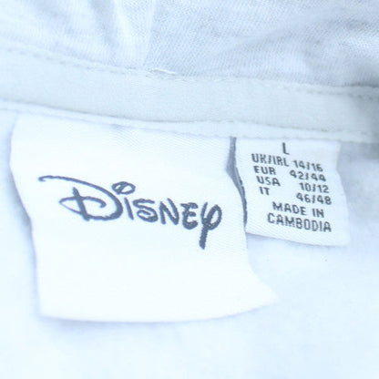 Disney Womens Grey Hoodie Size 14/16 Mickey Mouse Graphic Pullover