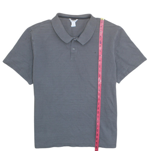 Calvin Klein Men's Grey 2XL Cotton Polo Shirt