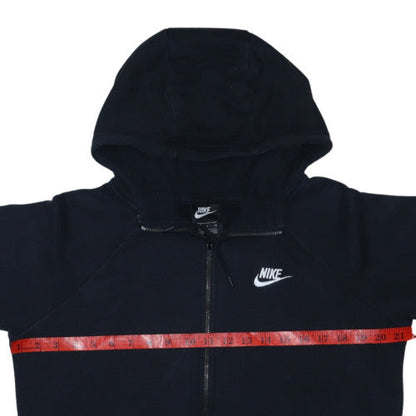 Nike Men's Black Full Zip Hoodie Size S Fleece Sweatshirt