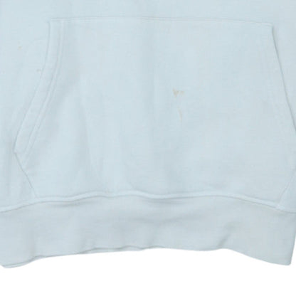 Tommy Hilfiger Men’s White Pullover Hoodie M Cotton Blend Logo Style