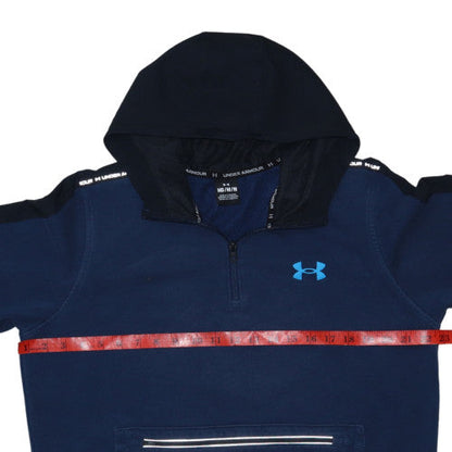Under Armour Men’s Blue 1/2 Zip Hoodie Fleece Pullover Size M