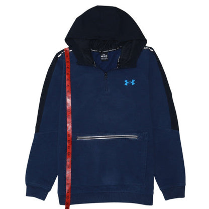 Under Armour Men’s Blue 1/2 Zip Hoodie Fleece Pullover Size M