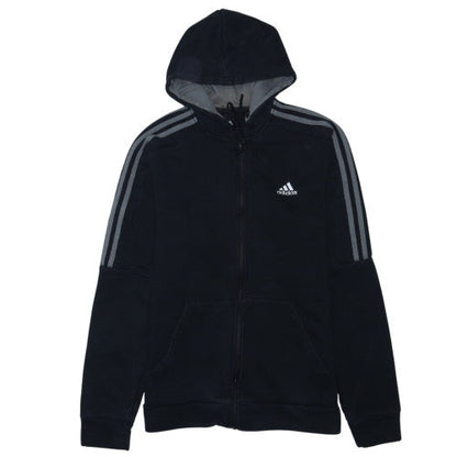 Adidas Men's Black Full Zip Hoodie Size L Sportswear Fleece