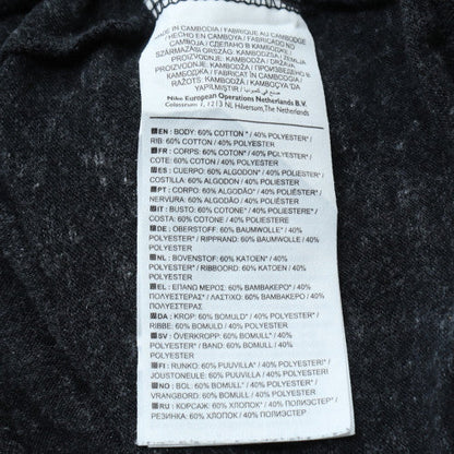 Nike Men's Black Full Zip Hoodie M Sportswear Cotton Blend
