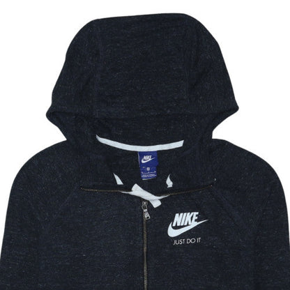 Nike Men's Black Full Zip Hoodie M Sportswear Cotton Blend