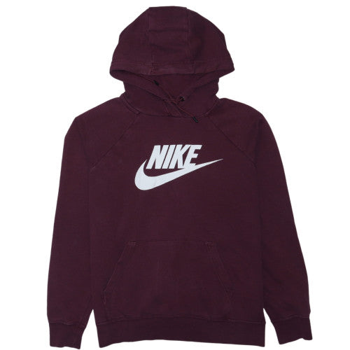 Nike Men's Red Pullover Hoodie Small Fleece Logo Sportswear