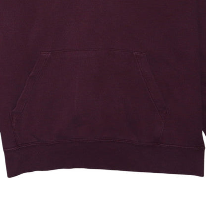 Nike Men's Red Pullover Hoodie Small Fleece Logo Sportswear