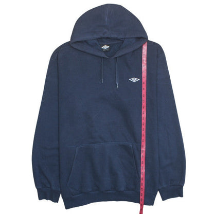 Umbro Men's Navy 3XL Pullover Hoodie Cotton Blend Sweatshirt