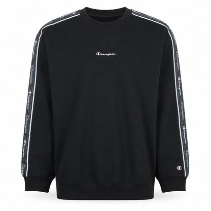 Champion Men’s Black Logo Crew Neck Pullover Sweatshirt Medium