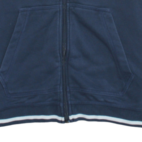 Adidas Womens Blue Full Zip Hoodie Size 16 Hooded Sweatshirt