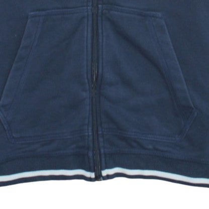 Adidas Womens Blue Full Zip Hoodie Size 16 Hooded Sweatshirt