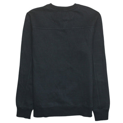 Calvin Klein Jeans Womens Black S Sweatshirt Crew Neck Logo Cotton