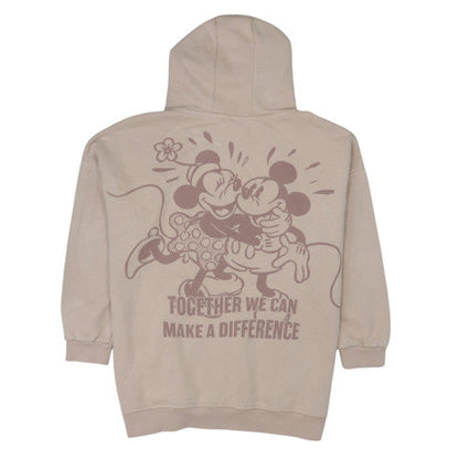 Disney x Primark Women Beige Hoodie S Minnie Mouse Graphic Cotton