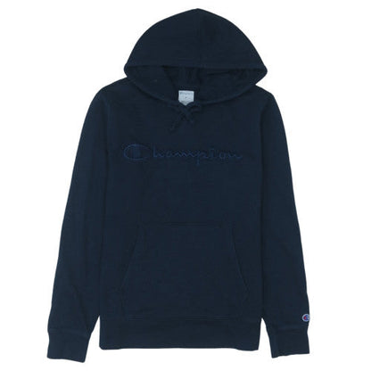 Champion Men's Blue Pullover Hoodie Size M Embroidered Logo