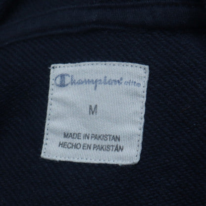 Champion Men's Blue Pullover Hoodie Size M Embroidered Logo