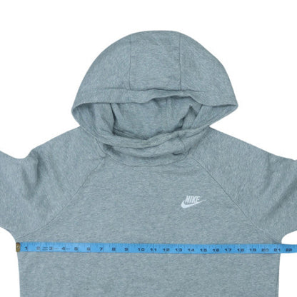 Nike Men’s Grey Pullover Hoodie M Regular Fit Fleece Sports Casual