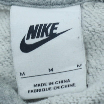 Nike Men’s Grey Pullover Hoodie M Regular Fit Fleece Sports Casual