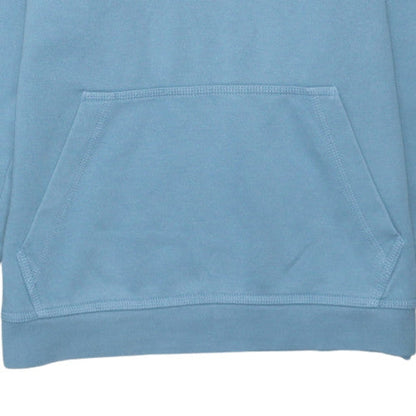 Nike Boys Blue Pullover Hoodie L Cotton Blend Graphic Logo Sweatshirt