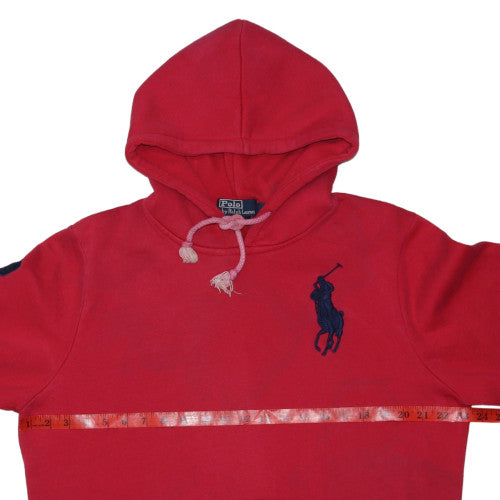 Ralph Lauren Men’s Red XL Pullover Hoodie Classic Fit Fleece