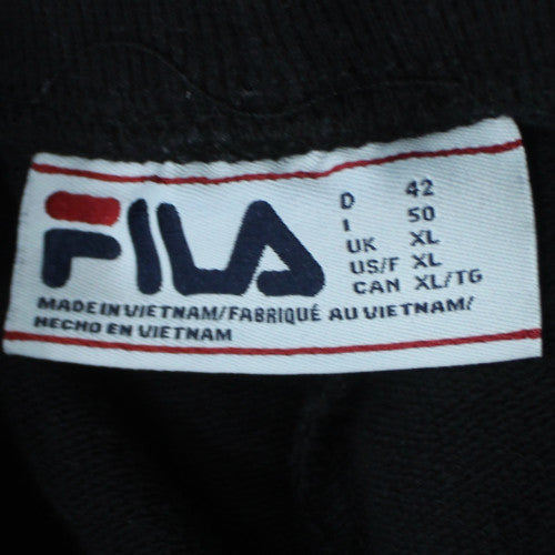 FILA Men's Black XL Jogger Trousers Cotton Blend