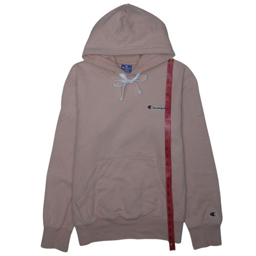 Champion Women Beige Pullover Hoodie Large 100% Cotton Sweatshirt