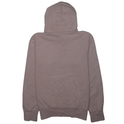 Champion Women Beige Pullover Hoodie Large 100% Cotton Sweatshirt