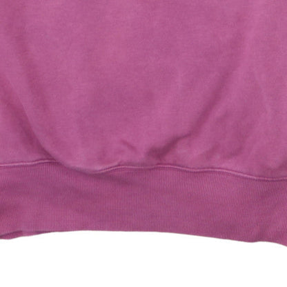 Nike Womens Pink Crew Neck Cotton Blend Pullover Sweatshirt L