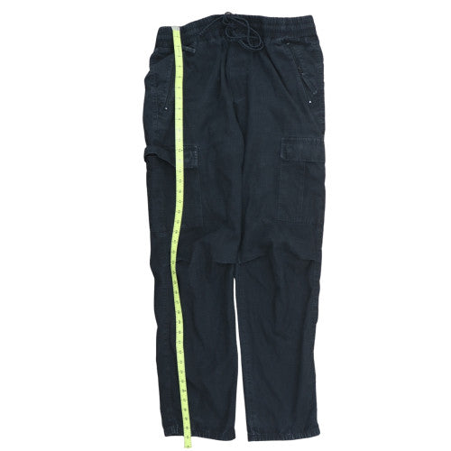 Carhartt Men's Black Cargo Jogger Trousers Size M Elastic Waist