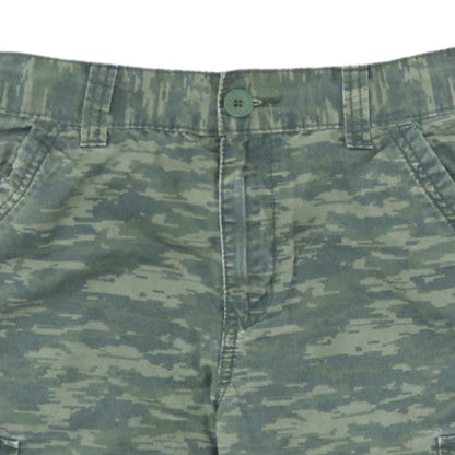 Levi's Boys Green Camouflage Cargo Shorts 12 Years Canvas Cotton Outdoor