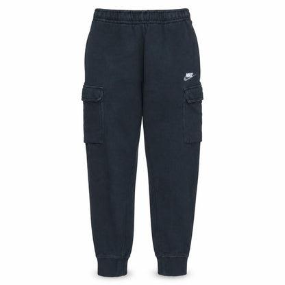 Nike Men's Black Cargo Jogger Trousers Size S Fleece Regular Fit