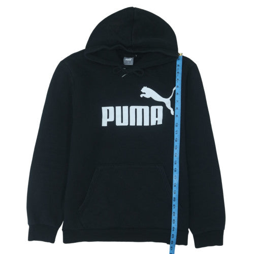Puma Women's Black XL Pullover Hoodie with Logo and Kangaroo Pocket