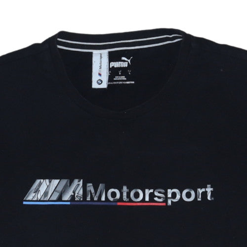 Puma BMW M Motorsport Men's Black Short Sleeve T-Shirt Size L