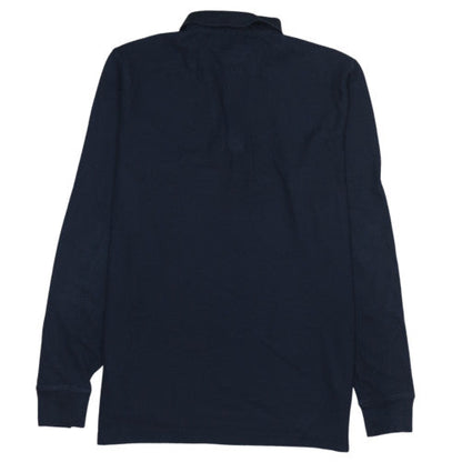 Tommy Hilfiger Men's Blue Long Sleeve Cotton Polo Shirt L Regular Fit