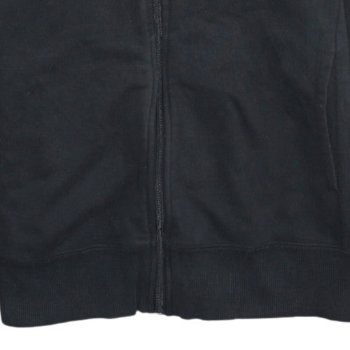 Adidas Women's Black Full Zip Hoodie Size L 16-18 Cotton Blend