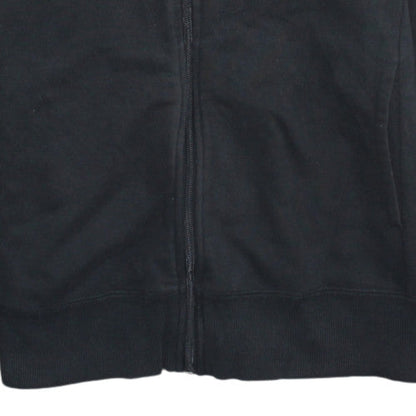 Adidas Women's Black Full Zip Hoodie Size L 16-18 Cotton Blend