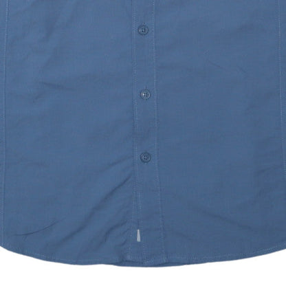 Columbia Men's Blue Long Sleeve Button-Up Omni-Shade Shirt Size S